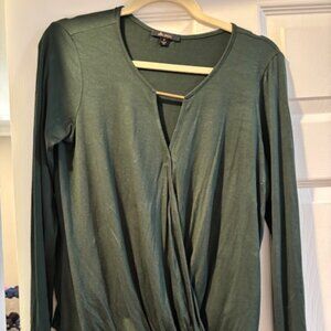 Ella Moss criss-cross top with golf accent